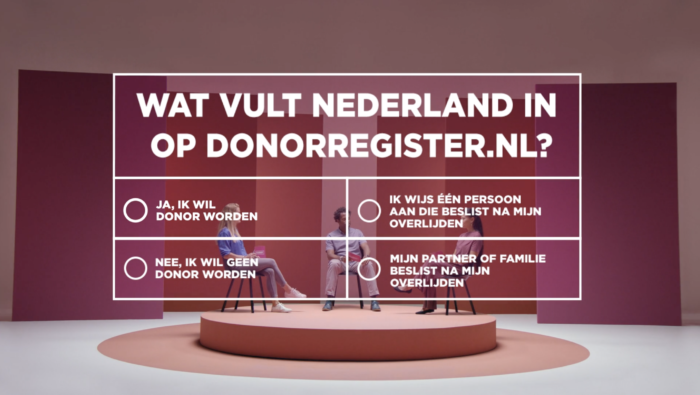 Rijksoverheid: The New Donor Register campaign wins Golden IPRA for HvdM and the team