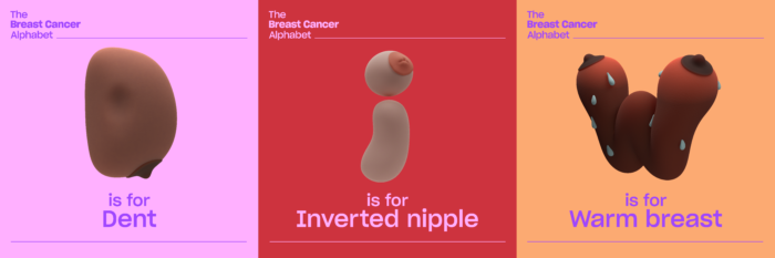 The Breast Cancer Alphabet highlights 26 symptoms of the disease
